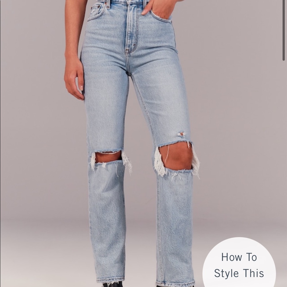 Abercrombie 90’s straight jean